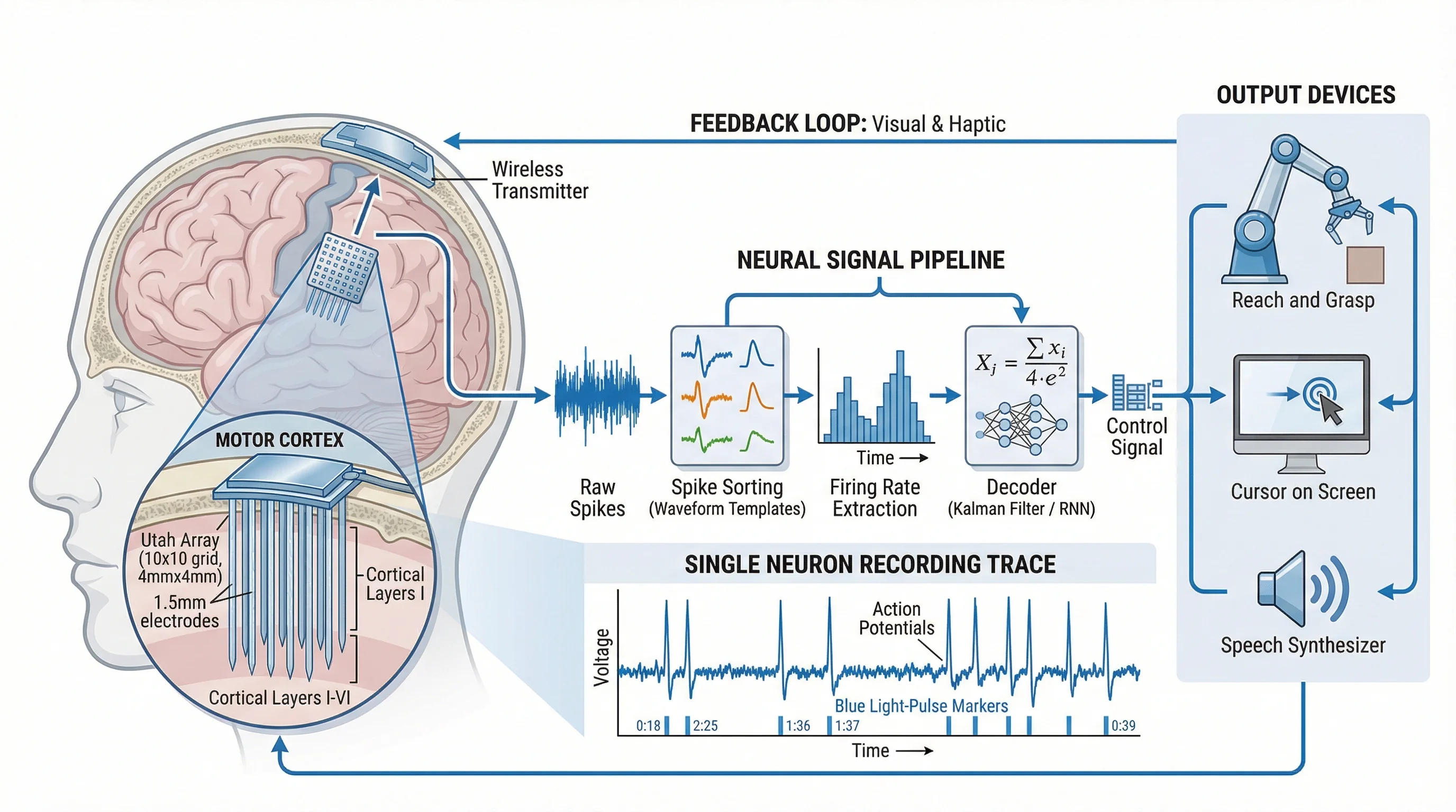 Impianto neurale di interfaccia cervello-computer
