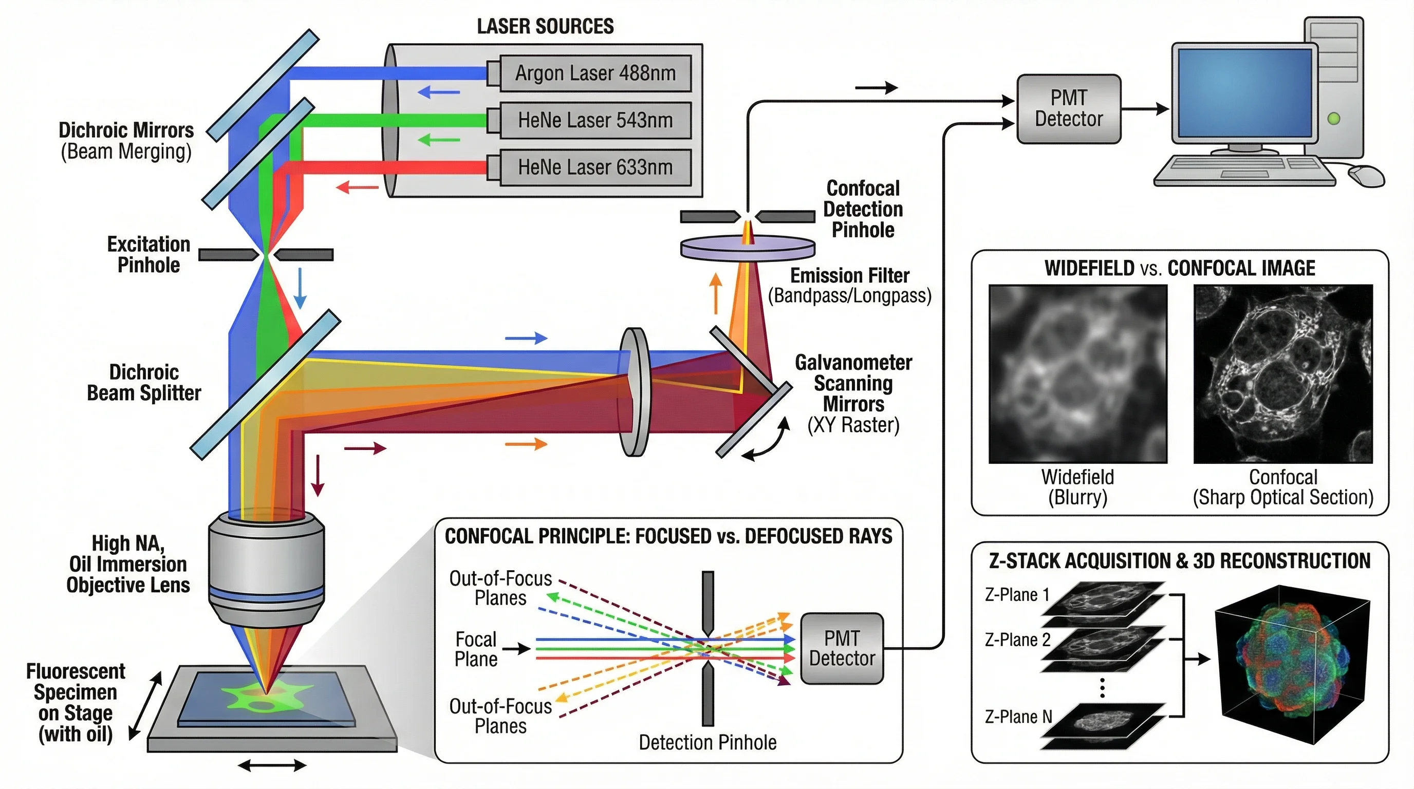 Microscopio confocale a scansione laser