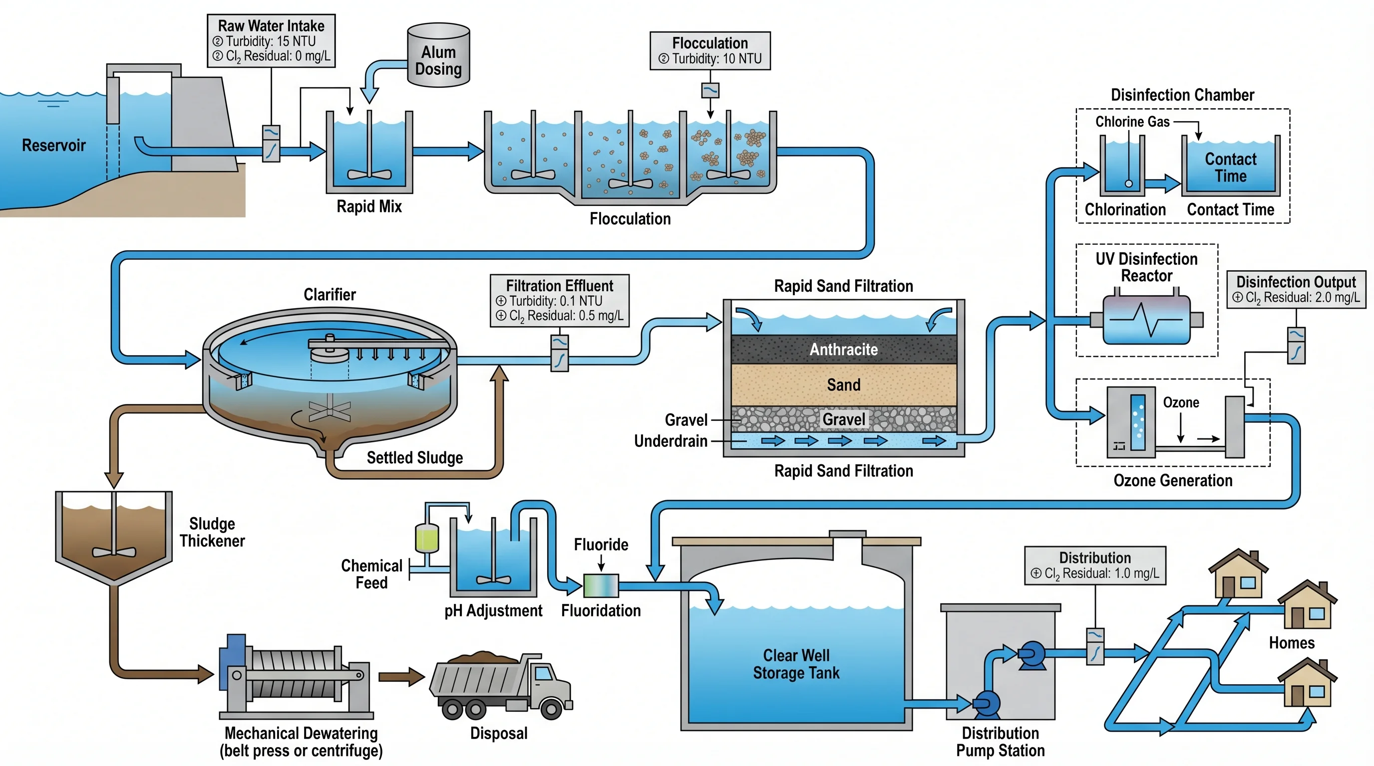 Water Treatment Plant Process