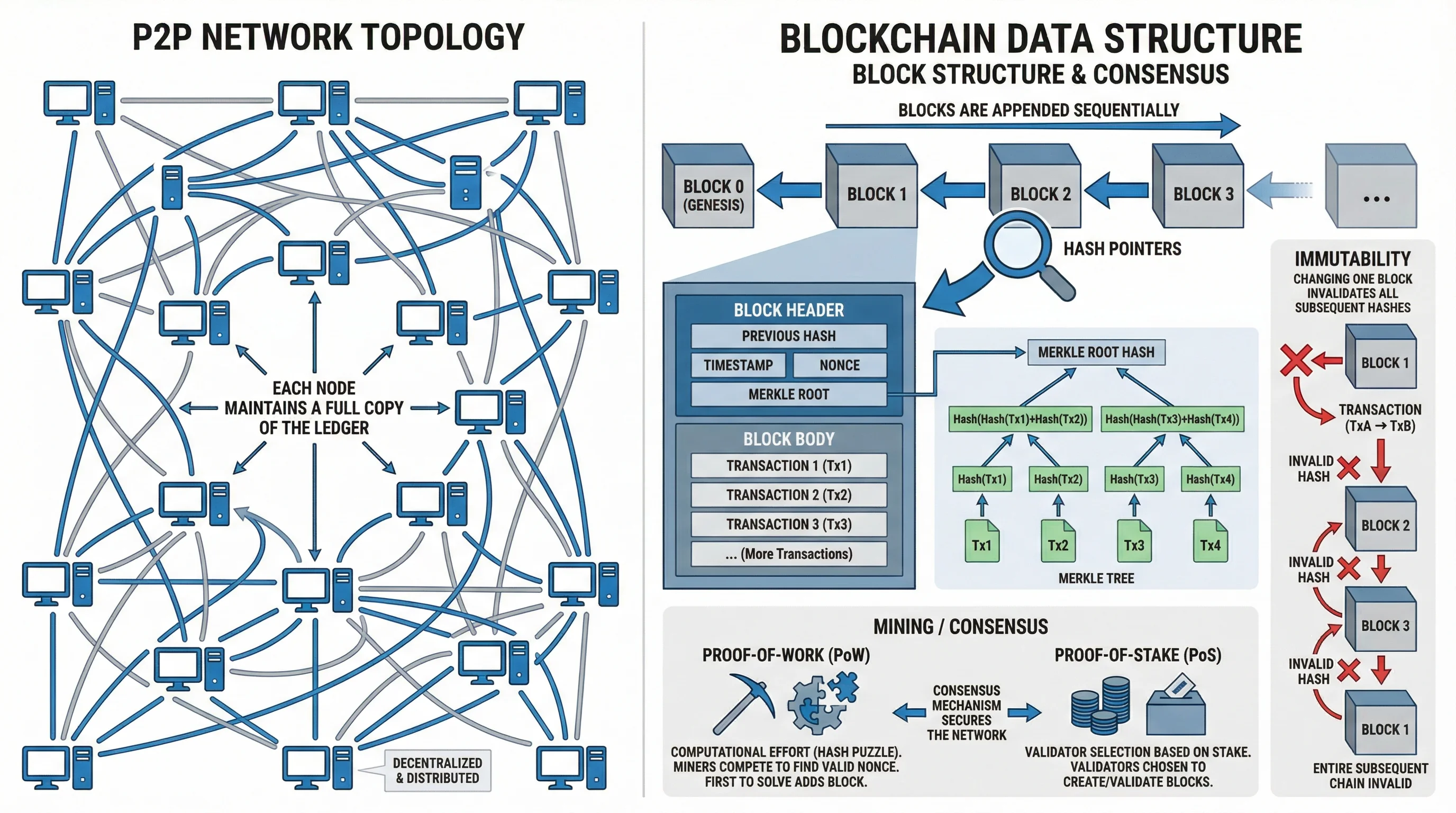 Topologia di rete blockchain