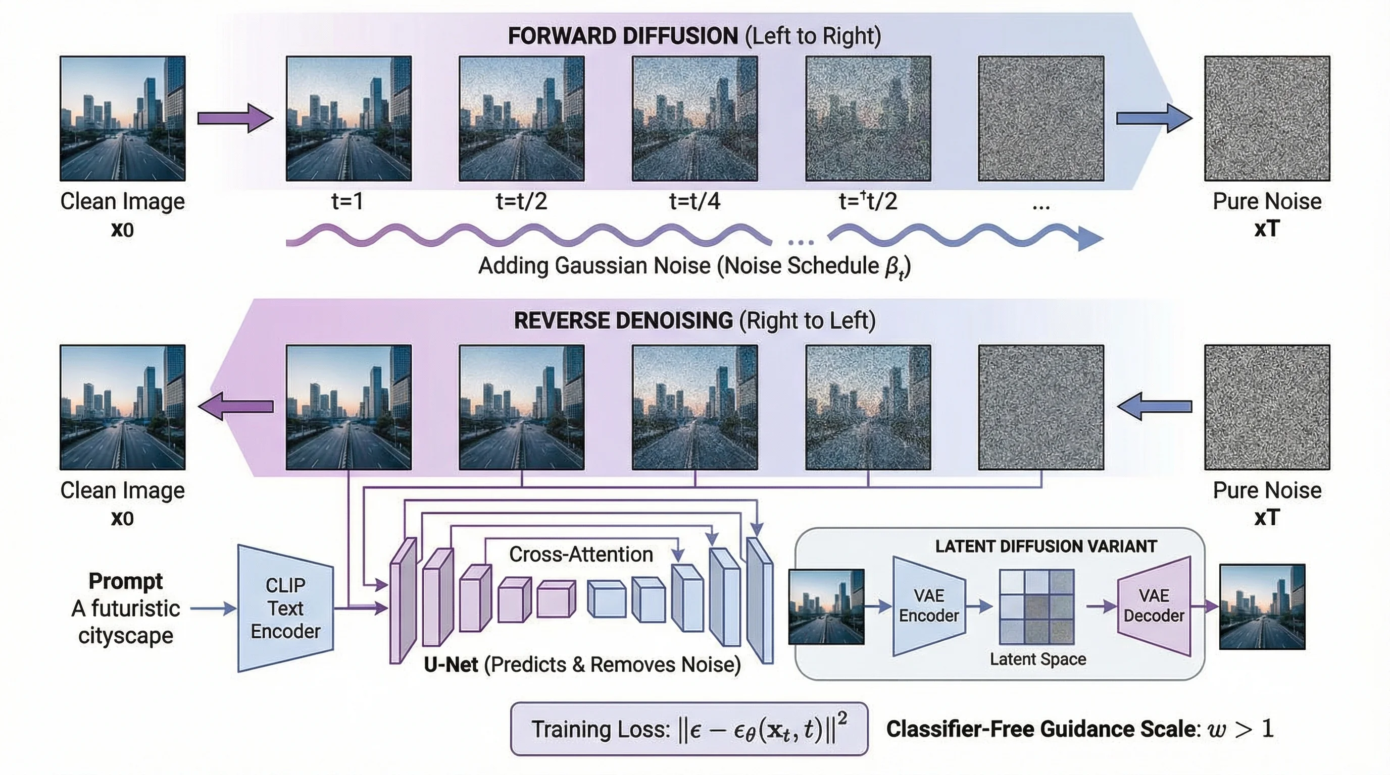 Nano Banana 2 — Diffusion Model Denoising Process