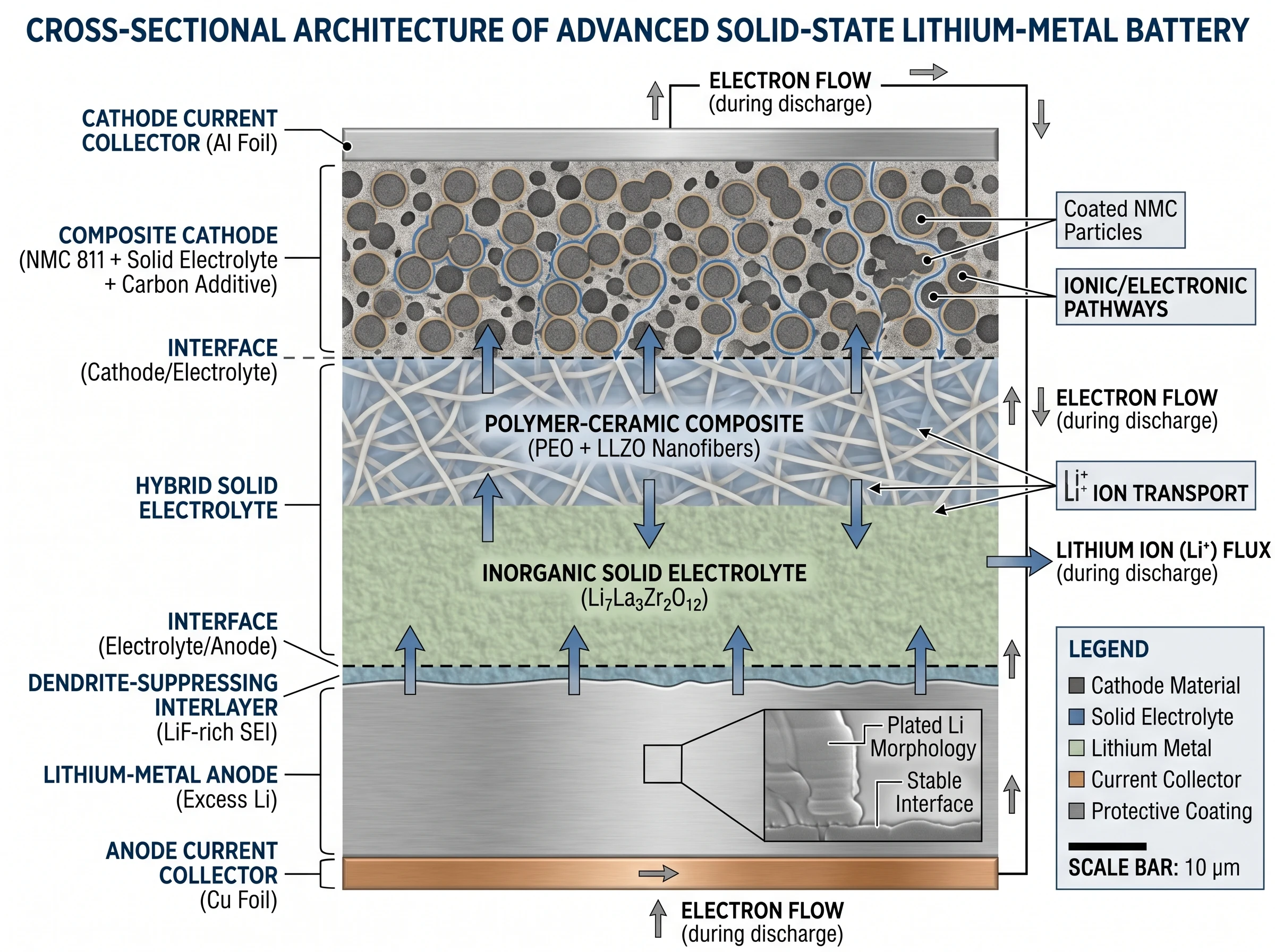 Nano Banana Pro layered scientific device cross-section example