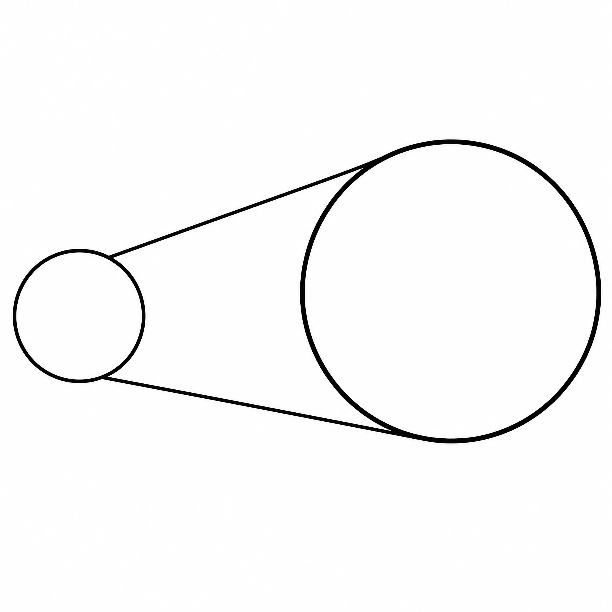 Clean empty zoomed callout circle and leader line element for use as a transparent PNG overlay (Figure generated with SciFig)