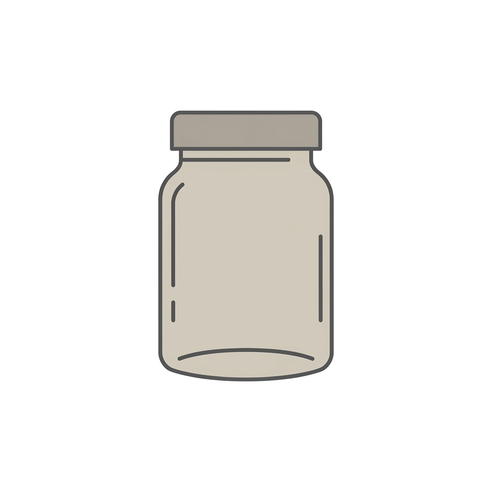 Icon of an empty Coplin staining jar with lid (Figure generated with SciFig)