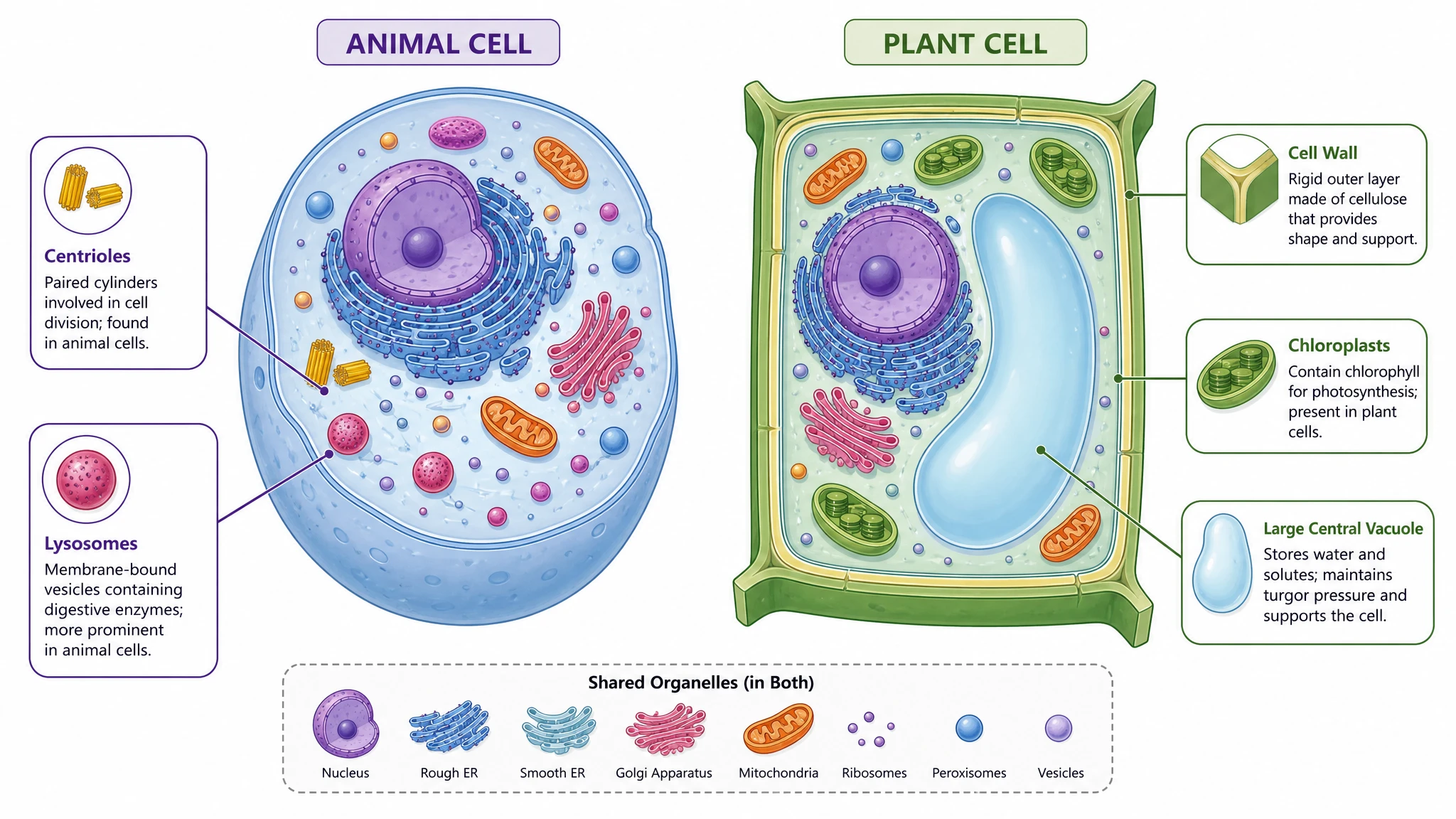 Differences and a comparison chart