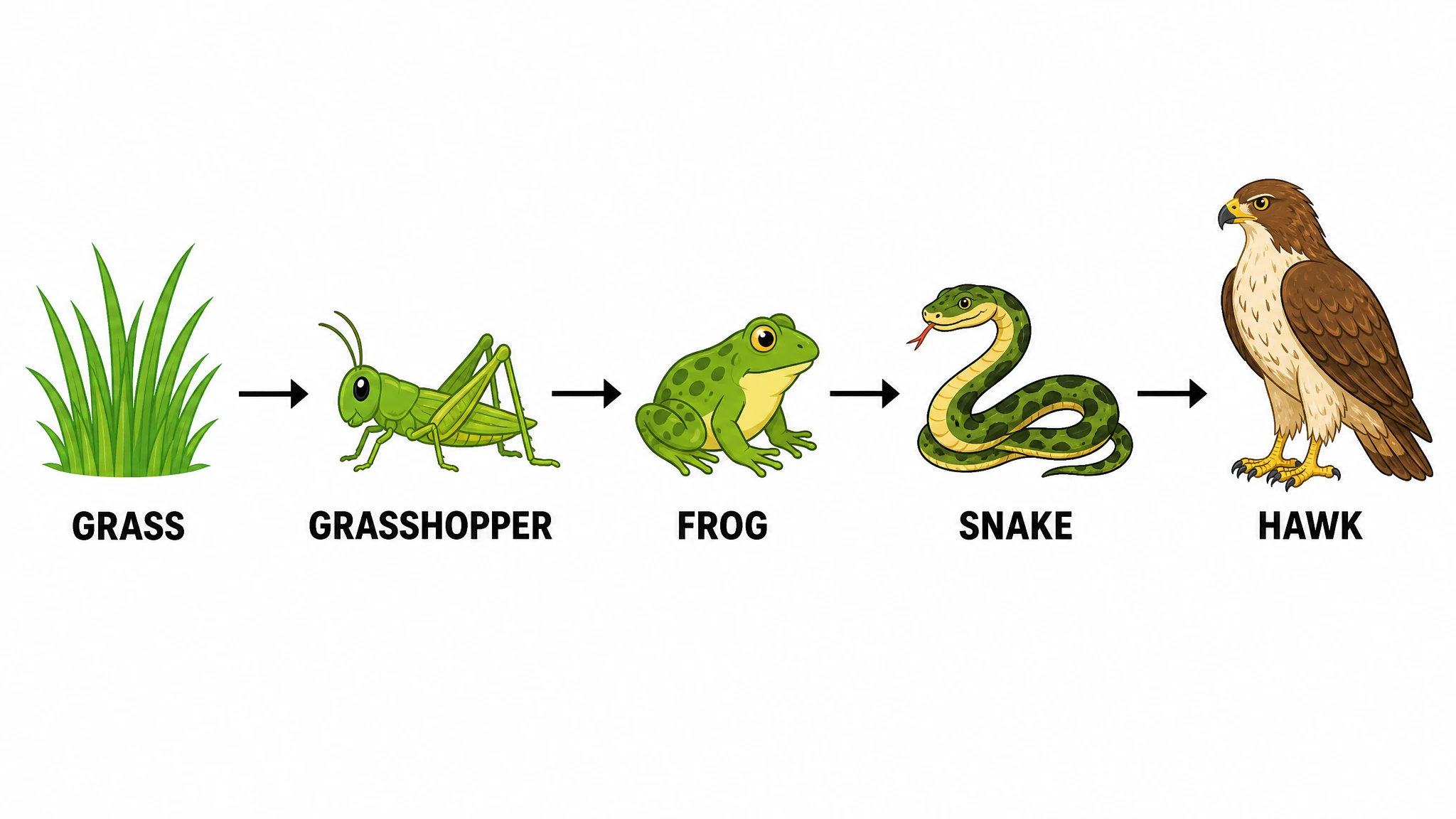 From simple food chain to full food web