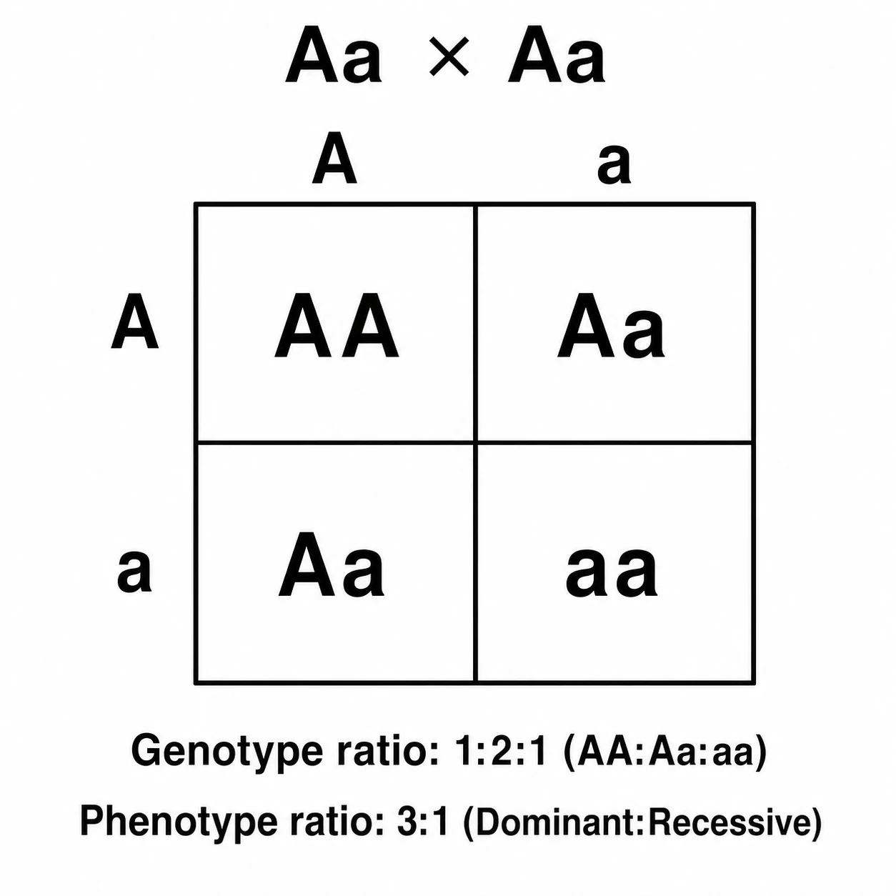 Generate monohybrid, dihybrid, and giant Punnett squares