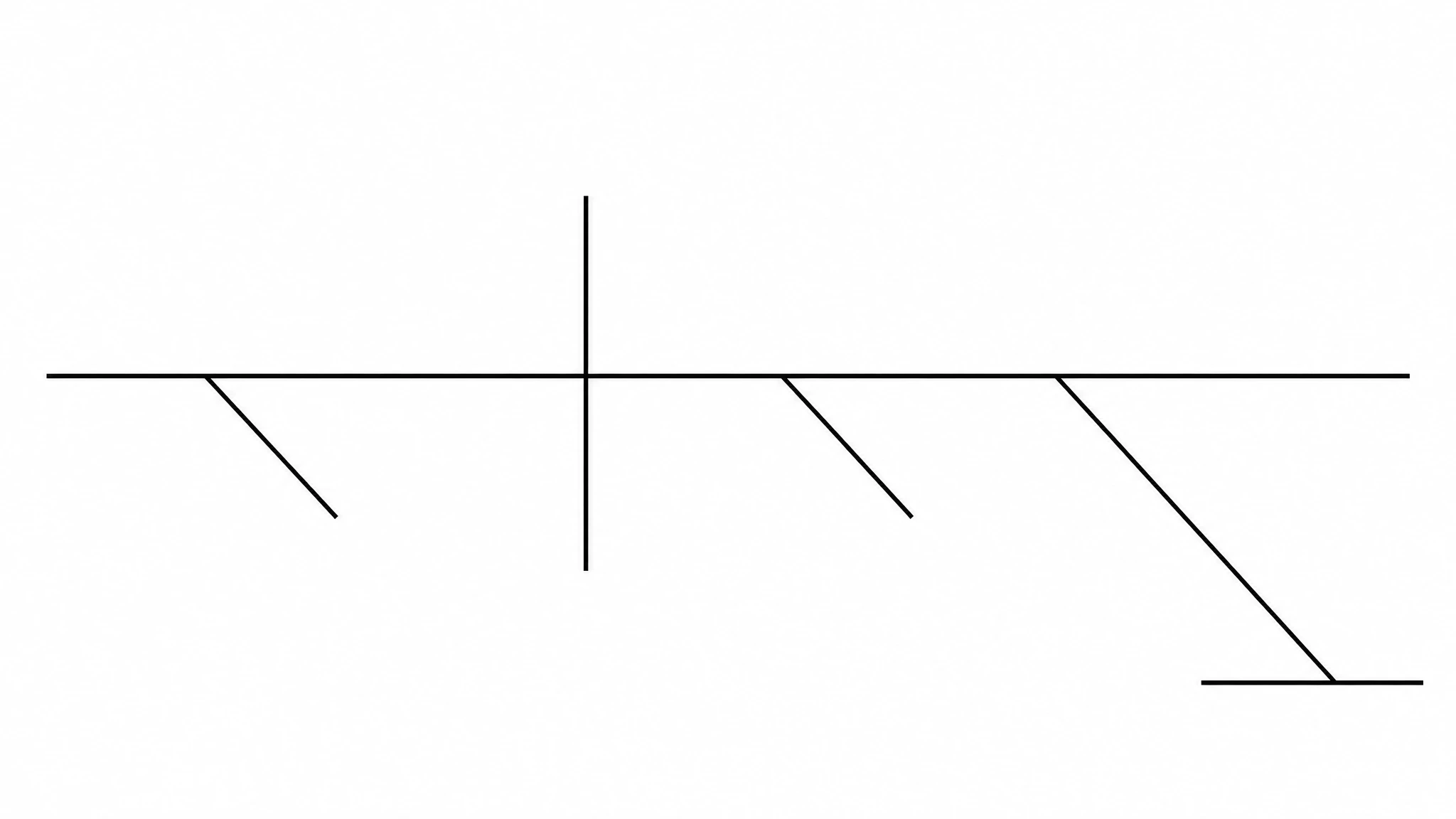 Blank Reed-Kellogg sentence diagram template with empty subject, predicate, and modifier slots on a baseline (Figure generated with SciFig)